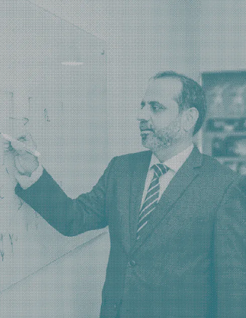 An image of Shoab Ahmed Khan, director of the company